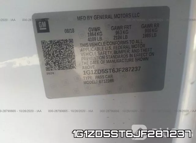 1G1ZD5ST6JF287237 фото 10