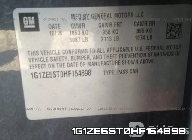 1G1ZE5ST0HF154898 фото 10