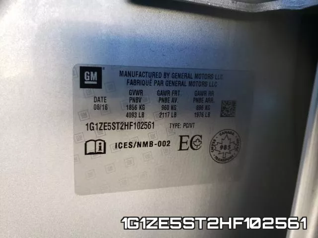 1G1ZE5ST2HF102561 фото 2