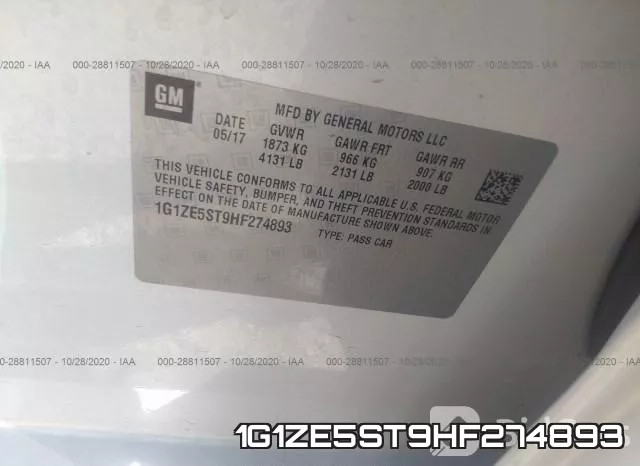 1G1ZE5ST9HF274893 фото 10