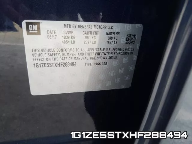 1G1ZE5STXHF288494 фото 2