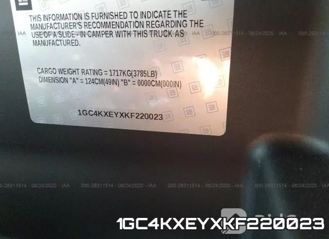 1GC4KXEYXKF220023 фото 10