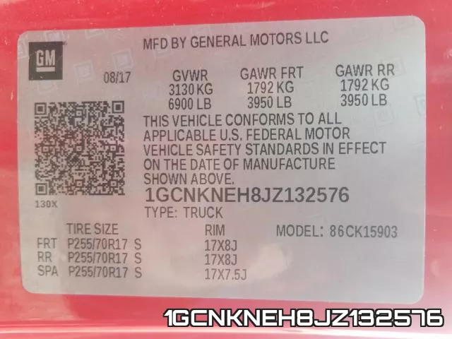 1GCNKNEH8JZ132576 фото 2