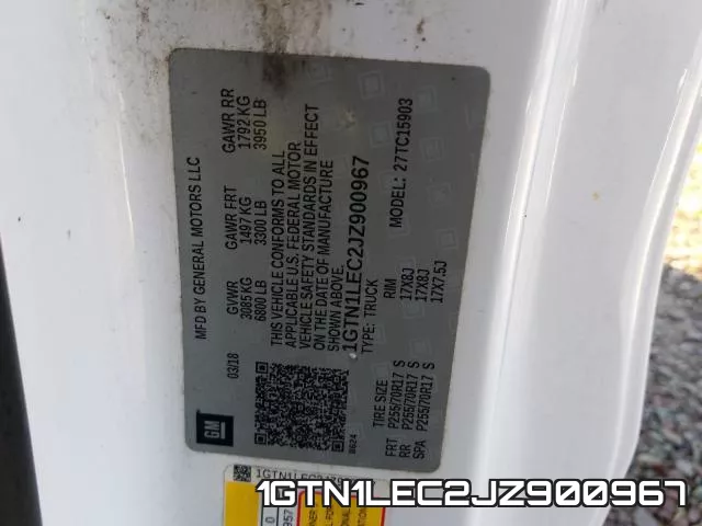 1GTN1LEC2JZ900967 фото 2