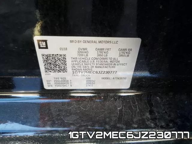 1GTV2MEC6JZ230777 фото 2
