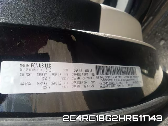 2C4RC1BG2HR511743 фото 2