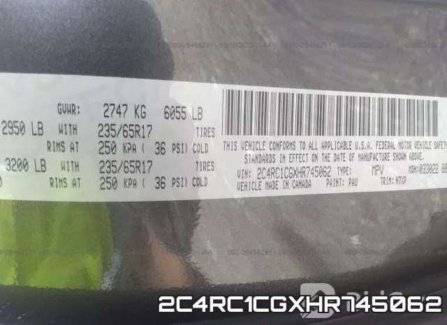 2C4RC1CGXHR745062 фото 10