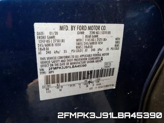 2FMPK3J91LBA45390 фото 2