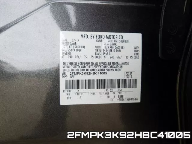 2FMPK3K92HBC41005 фото 2