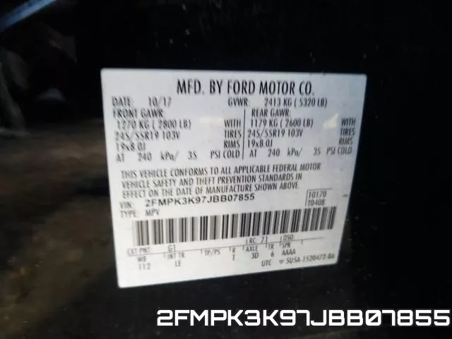 2FMPK3K97JBB07855 фото 2