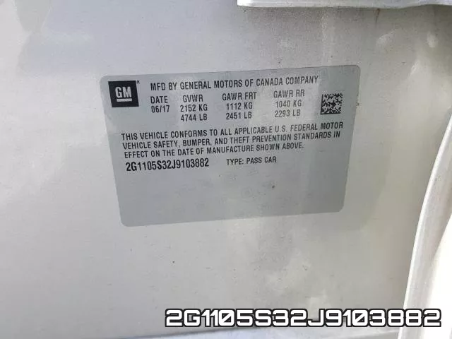 2G1105S32J9103882 фото 2