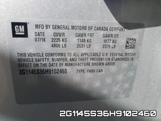 2G1145S36H9102460 фото 2