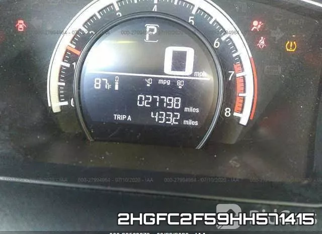 2HGFC2F59HH571415 фото 8