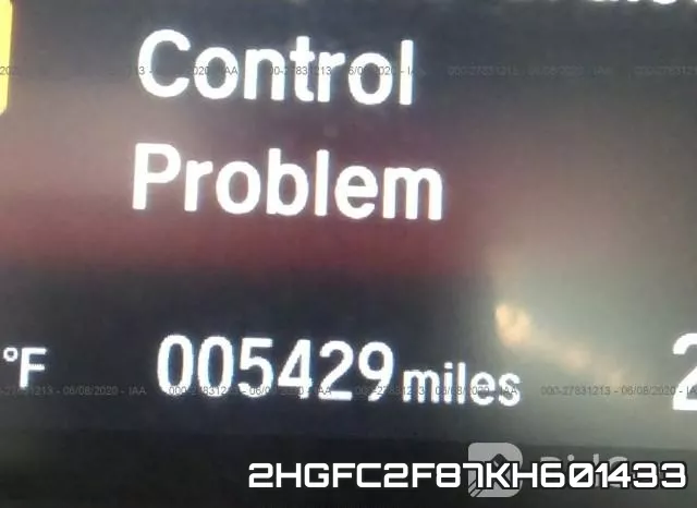 2HGFC2F87KH601433 фото 8