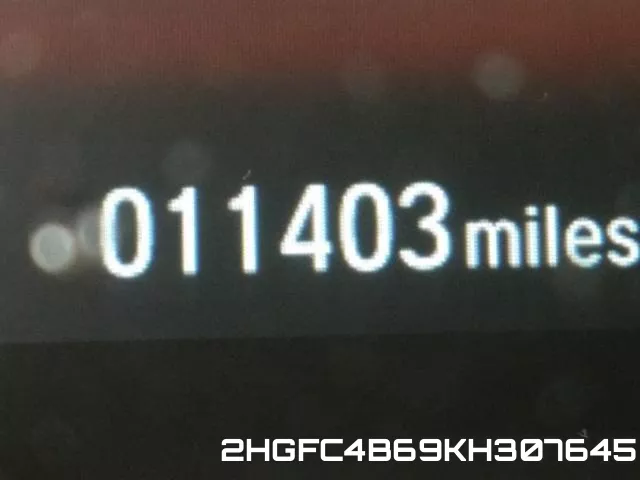 2HGFC4B69KH307645 фото 9