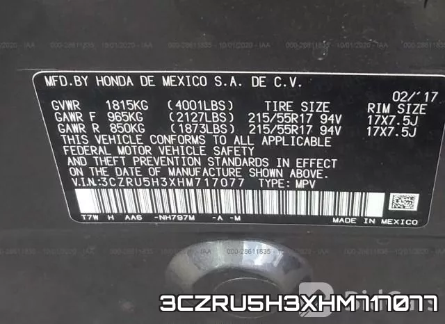 3CZRU5H3XHM717077 фото 10
