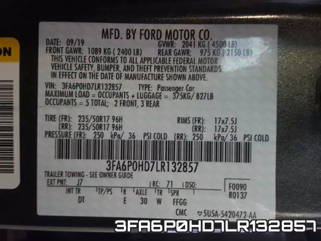 3FA6P0HD7LR132857 фото 2