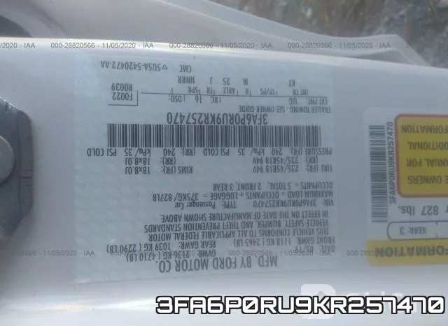 3FA6P0RU9KR257470 фото 10