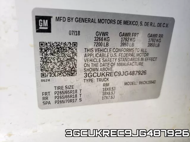 3GCUKREC9JG487926 фото 2