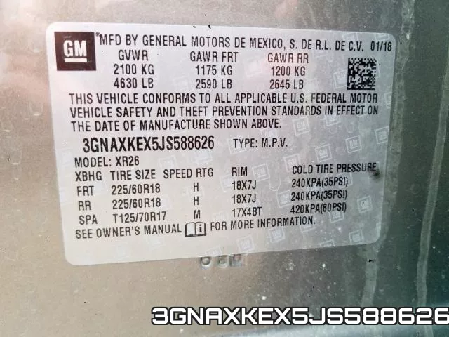 3GNAXKEX5JS588626 фото 2