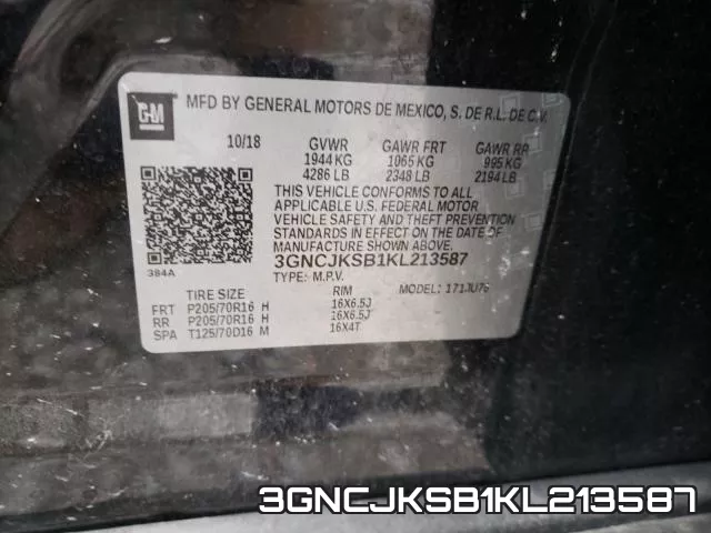 3GNCJKSB1KL213587 фото 2