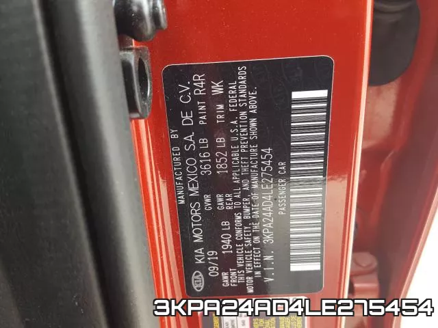 3KPA24AD4LE275454 фото 2