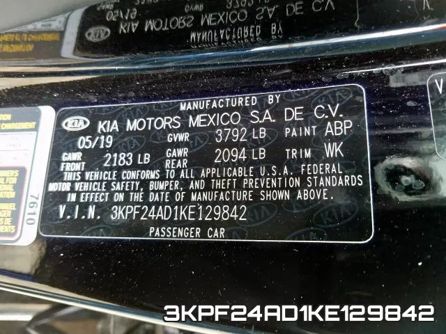 3KPF24AD1KE129842 фото 2