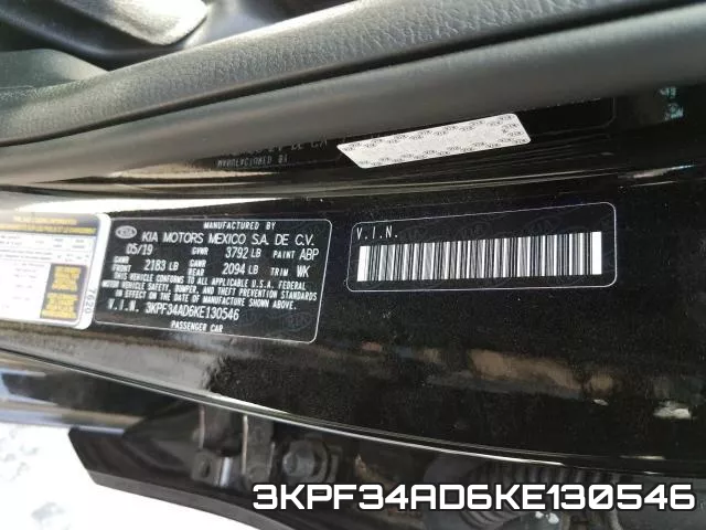 3KPF34AD6KE130546 фото 2
