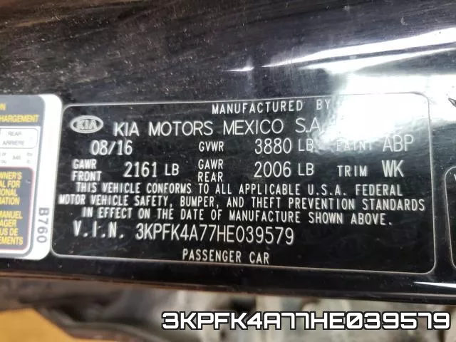 3KPFK4A77HE039579 фото 2