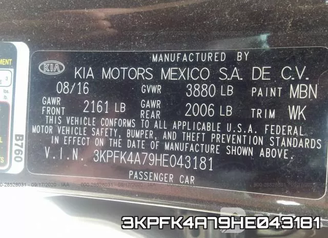 3KPFK4A79HE043181 фото 10