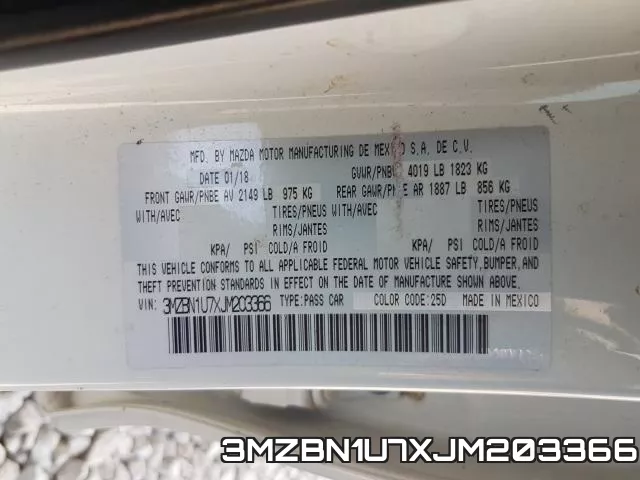 3MZBN1U7XJM203366 фото 2
