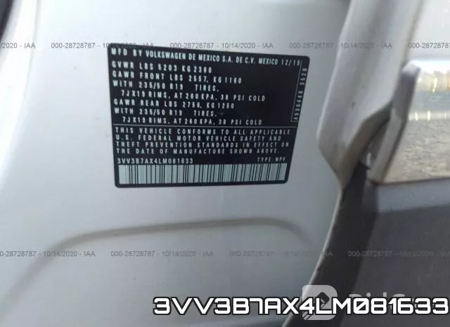 3VV3B7AX4LM081633 фото 10
