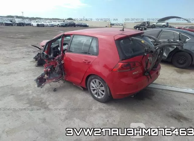 3VW217AU3HM076463 фото 4