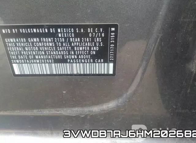 3VWDB7AJ6HM202682 фото 9