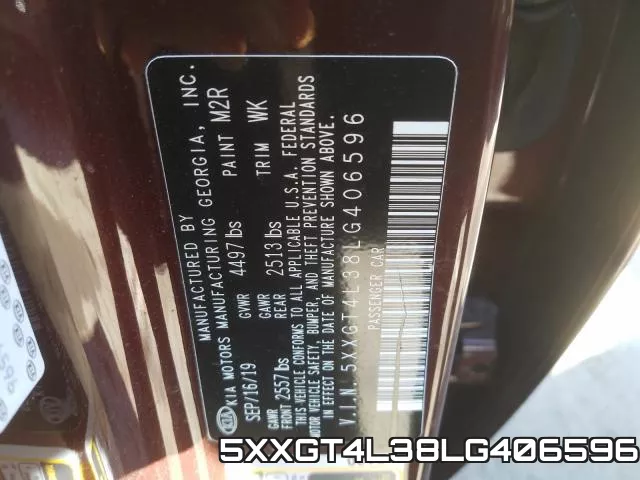 5XXGT4L38LG406596 фото 2
