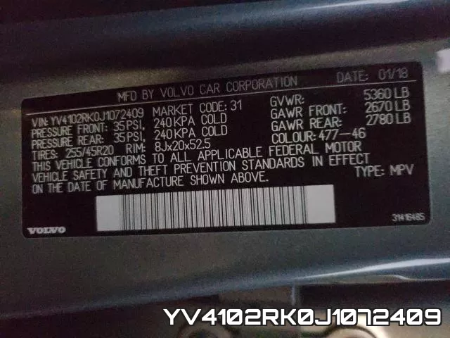 YV4102RK0J1072409 фото 2