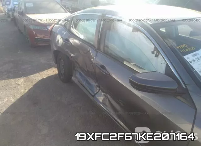 19XFC2F67KE207164 фото 7