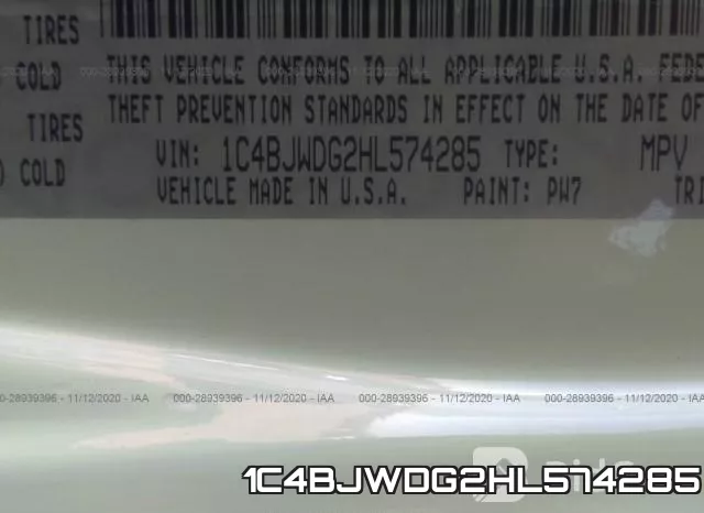 1C4BJWDG2HL574285 фото 10