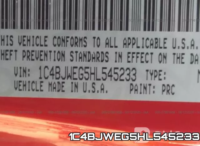 1C4BJWEG5HL545233 фото 9