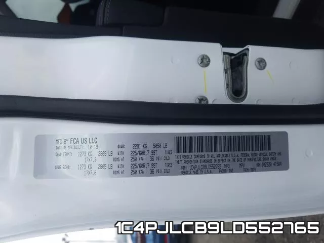 1C4PJLCB9LD552765 фото 2