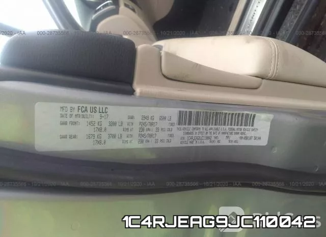1C4RJEAG9JC110042 фото 10