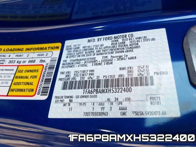1FA6P8AMXH5322400 фото 2