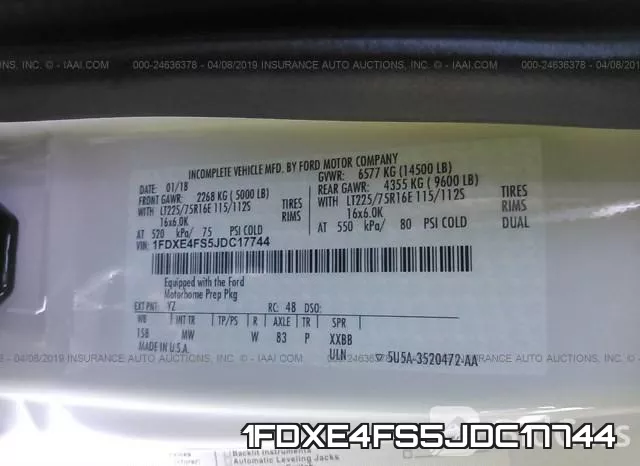 1FDXE4FS5JDC17744 фото 10