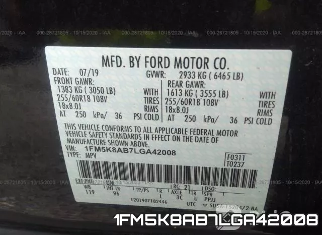 1FM5K8AB7LGA42008 фото 10
