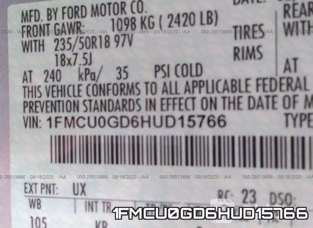 1FMCU0GD6HUD15766 фото 10