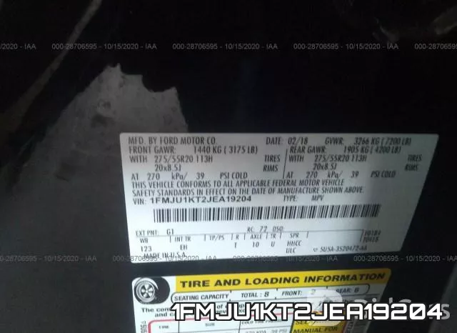 1FMJU1KT2JEA19204 фото 10