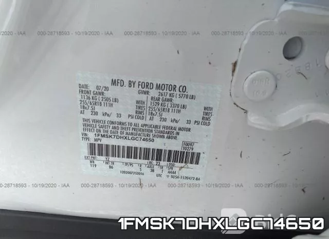 1FMSK7DHXLGC74650 фото 10