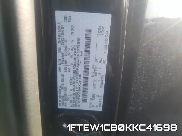 1FTEW1CB0KKC41698 фото 2