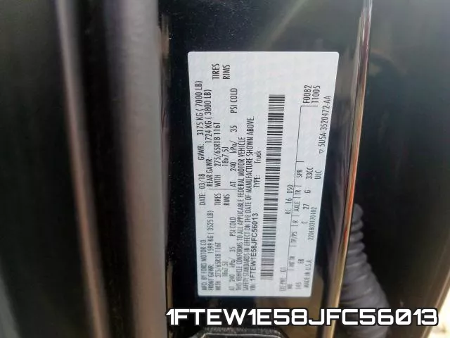 1FTEW1E58JFC56013 фото 2