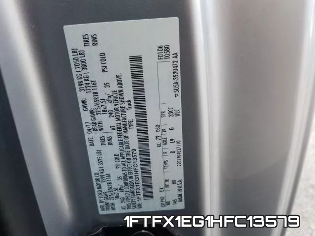 1FTFX1EG1HFC13579 фото 2